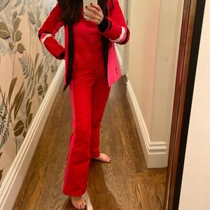 Bogner Fire+Ice red and pink ski snow Maila-T pants size XS BNWT